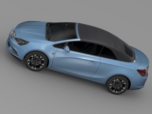 opel cascada turbo 2016 Modello 3D