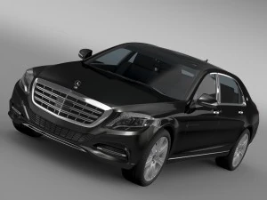 mercedes maybach penjaga s600 x222 2016 Model 3D