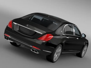 mercedes maybach guard s600 x222 2016 3D Model