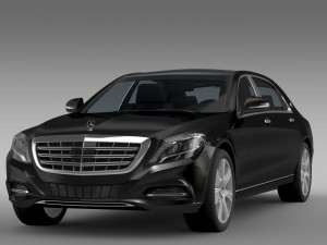 mercedes maybach guard s600 x222 2016 Model 3D
