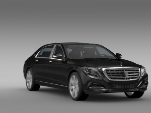 mercedes maybach guard s600 x222 2016 Model 3D