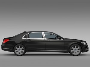 mercedes maybach guard s600 x222 2016 Model 3D