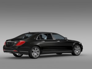 mercedes maybach guard s600 x222 2016 Model 3D