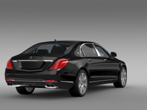 mercedes maybach guard s600 x222 2016 Model 3D