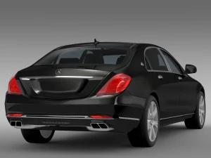mercedes maybach guard s600 x222 2016 3D Model
