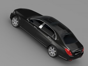 mercedes maybach guard s600 x222 2016 Model 3D