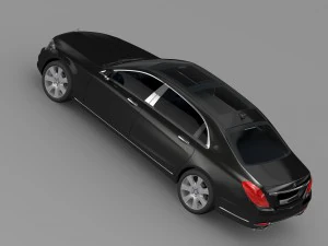mercedes maybach guard s600 x222 2016 3D Model