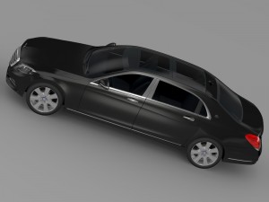 mercedes maybach guard s600 x222 2016 Model 3D