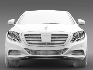 mercedes maybach guard s600 x222 2016 Model 3D