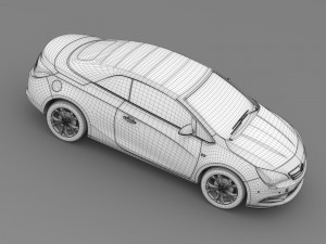vauxhall cascada 2016 3D 模型