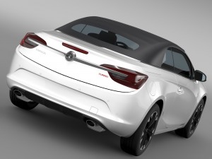 vauxhall cascada turbo 2016 3D Модель
