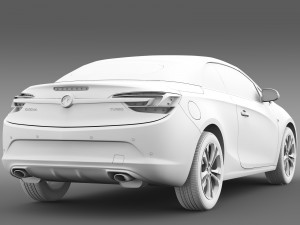 vauxhall cascada turbo 2016 3D Модель