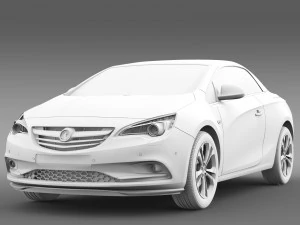 vauxhall cascada turbo 2016 3D Model