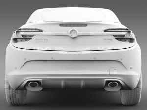vauxhall cascada turbo 2016 3D Модель