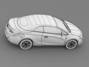 vauxhall cascada turbo 2016 3D Model