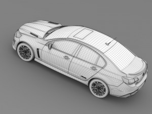 holden commodore ss v redline vf series ii 2016 Model 3D