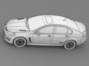 holden commodore ss v redline vf series ii 2016 3D Model