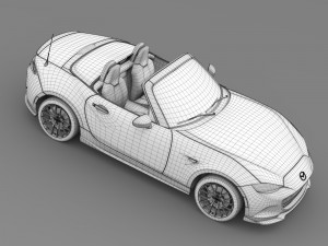mazda roadster rs 2016 3D Модель