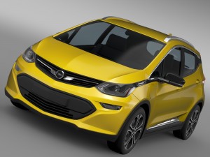 opel ampera-e 2016 3D Model