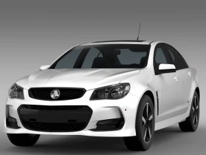 holden commodore black vf series ii 2016 3D Model