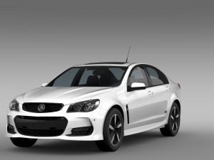 holden commodore black vf series ii 2016 3D Model