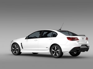 holden commodore black vf series ii 2016 3D Model