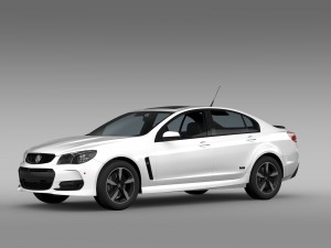 holden commodore black vf series ii 2016 3D Model