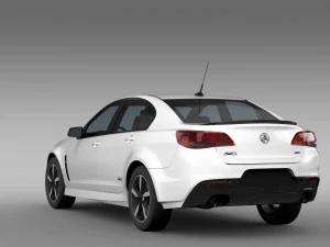 holden commodore black vf series ii 2016 3D Model