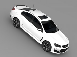 holden commodore black vf series ii 2016 3D Model