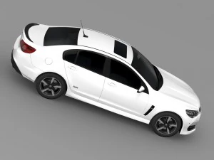 holden commodore black vf series ii 2016 3D Model