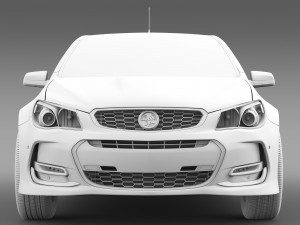 holden commodore black vf series ii 2016 3D Model