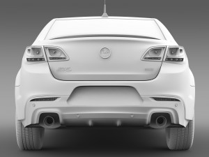 holden commodore black vf series ii 2016 3D Model