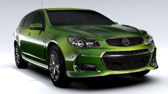 holden commodore ss sportwagon vf series ii 2016 3D Model .c4d .max .obj .3ds .fbx .stl .blend 