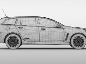 holden commodore ss sportwagon vf series ii 2016 3D Model