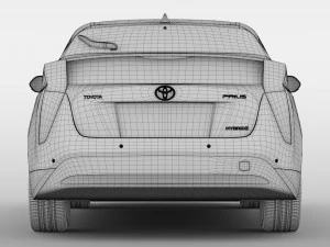 toyota prius 2016 3D Model