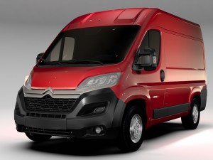 citroen jumper van l1h2 2017 3D मॉडल