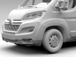 citroen jumper van l1h2 2017 3D Model