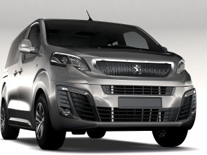 peugeot traveller l1 2017 3D मॉडल