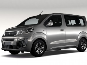 peugeot traveller l1 2017 3D Модель