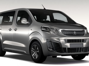 peugeot traveller l1 2017 3D Модель