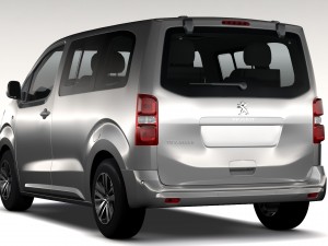 peugeot traveller l1 2017 3D Модель