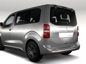 peugeot traveller l1 2017 3D Модель