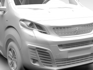peugeot traveller l1 2017 3D Модель