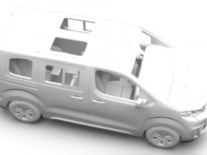 peugeot traveller l1 2017 3D Модель