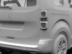 peugeot traveller l1 2017 3D Модель