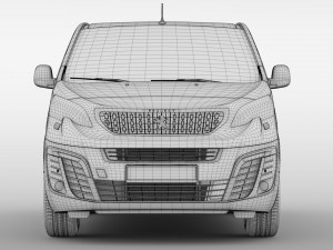 peugeot traveller l1 2017 3D Модель