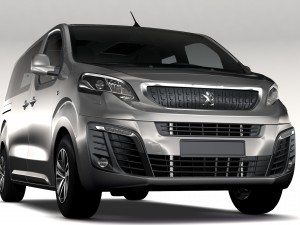 peugeot traveller l2 2017 Modelo 3D