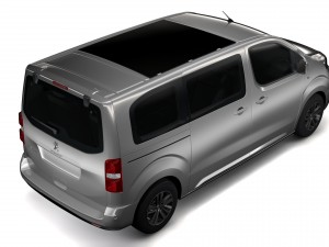 peugeot traveller l2 2017 Modelo 3D