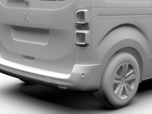 peugeot traveller l2 2017 Modelo 3D