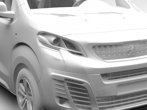 peugeot traveller l2 2017 Modelo 3D